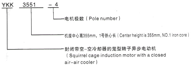 YKK系列(H355-1000)高压曹县三相异步电机西安泰富西玛电机型号说明